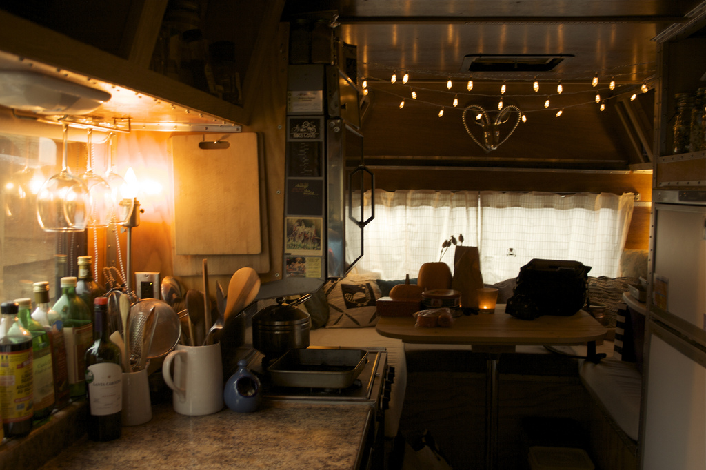 And, although I can't find any photographic evidence, hosted many an evening of wine and food and board games with many, many dear friends around this back seating area.